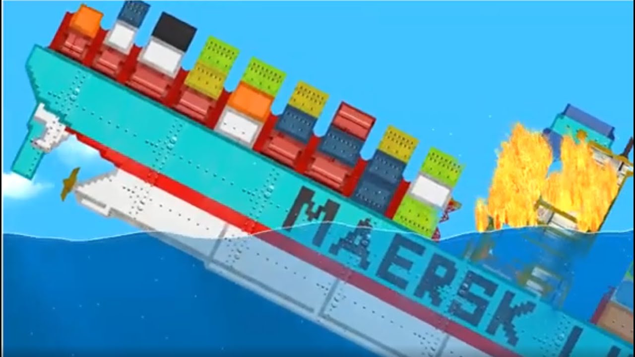 EMMA MAERSK Ship sinks after multiple lightning strikes | Floating Sandbox