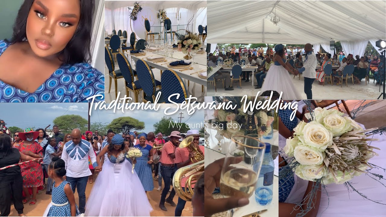 Traditional Setswana Wedding 💍💙 | South African Traditional Wedding | My Aunt's Big Day 🐄