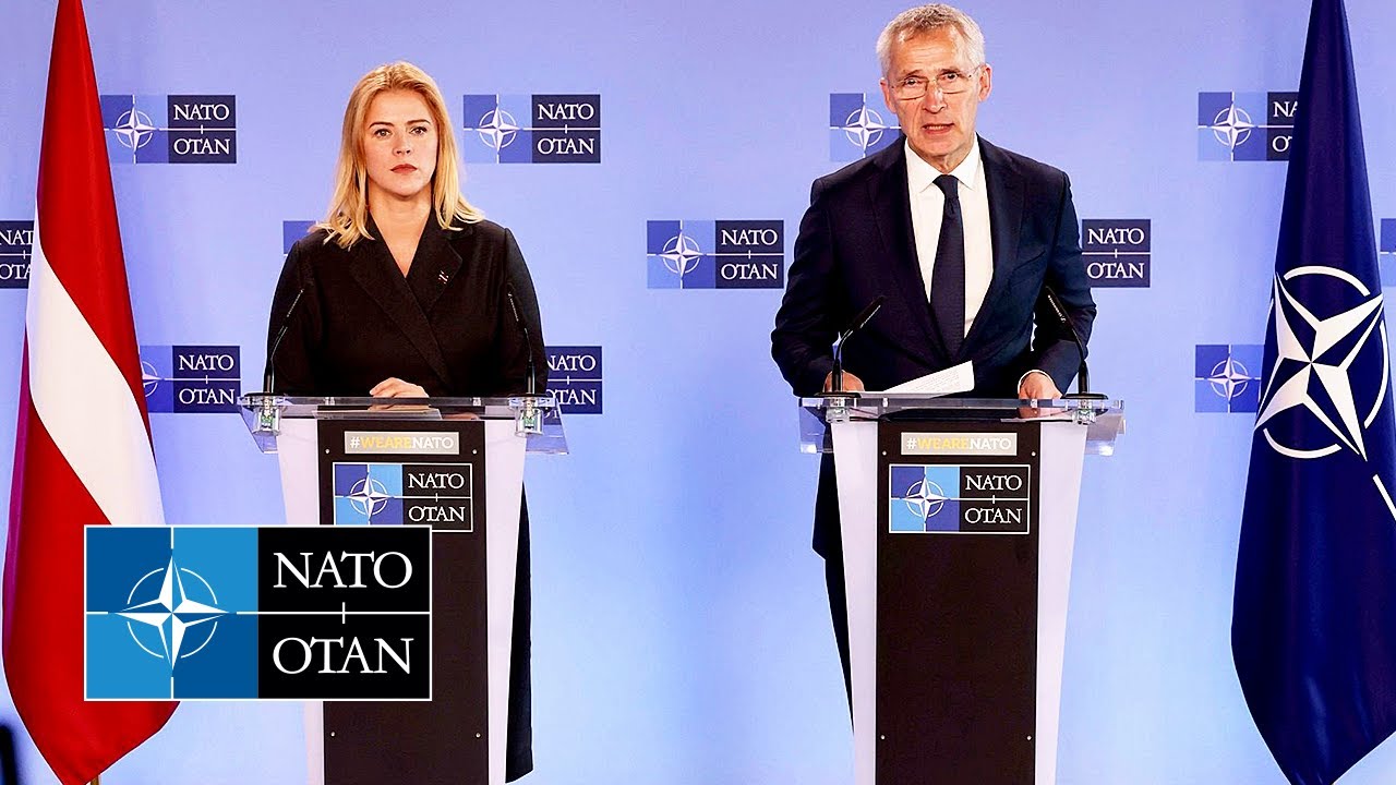 NATO Secretary General with the Prime Minister of Latvia 🇱🇻 Evika Siliņa, 27 SEP 2023
