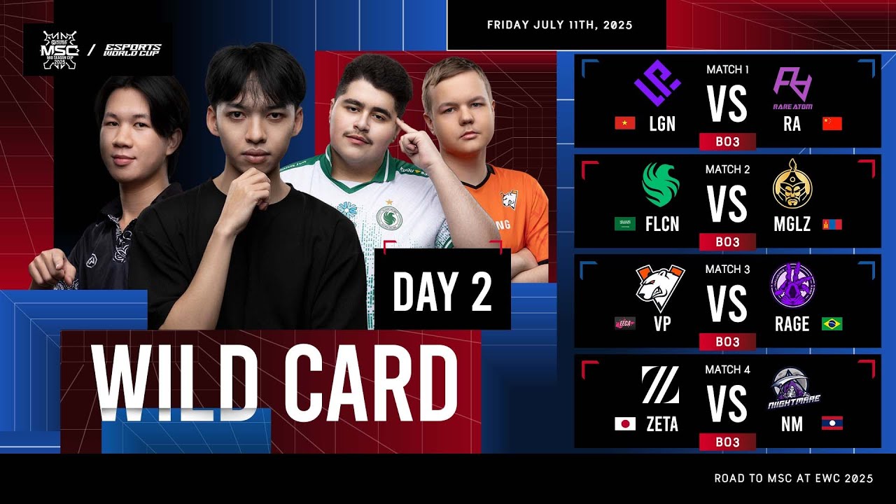 🔴 LIVE | WILD CARD DAY 2 | MLBB MSC at EWC 2025 | (ENG)