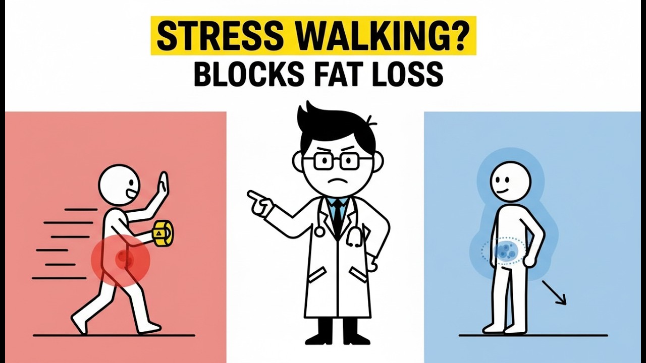 The Stress Walk That Blocks Belly Fat Loss (Why Your Daily Walk Isn’t Working)
