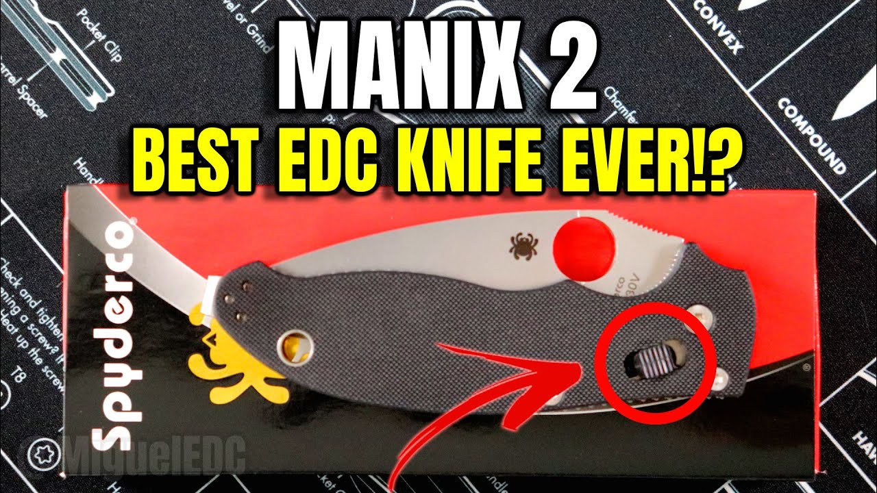 Best EDC Knife Of All Time?! Spyderco Manix 2