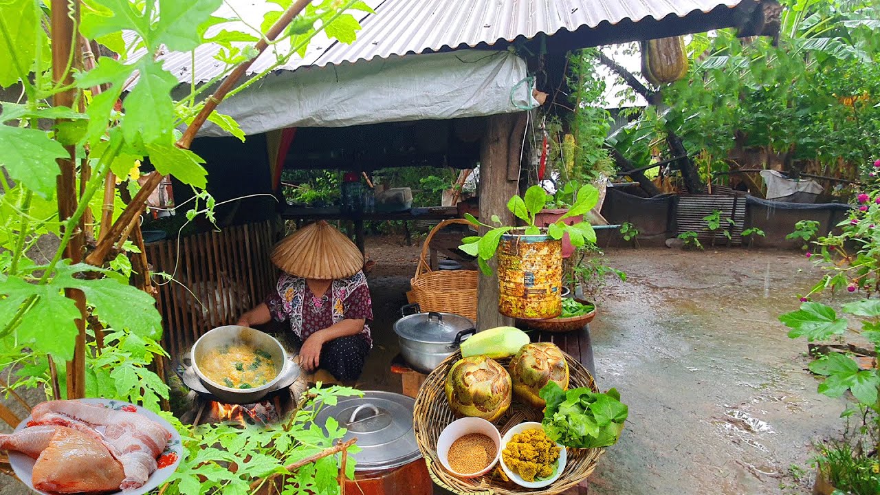 Country Style Cooking | Fresh Vegetables & Traditional Homemade Food
