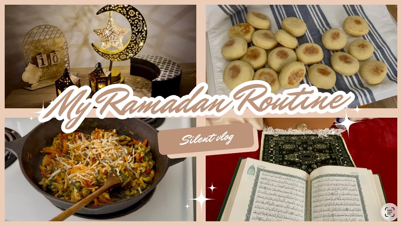 My Ramadan Routine 🌙 | From Fajr to Taraweeh | Ikea, groceries, making Batbout | روتين رمضاني