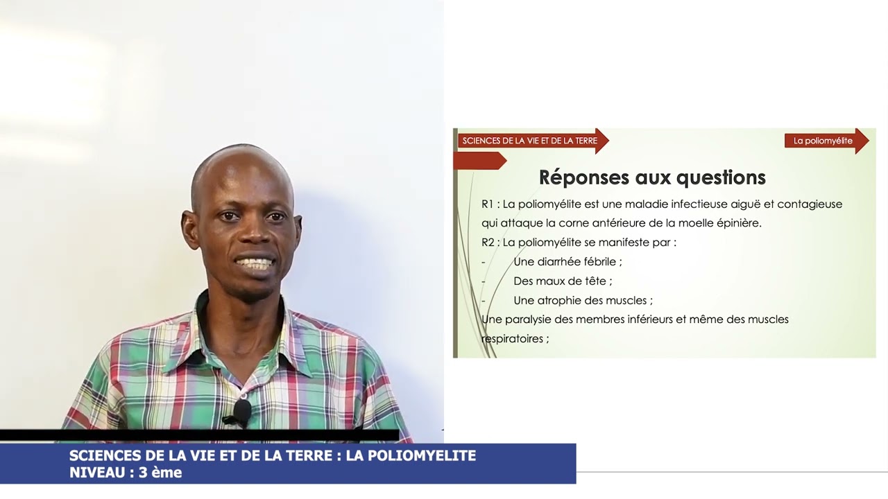 La poliomyélite: cours de SVT Niveau 3e