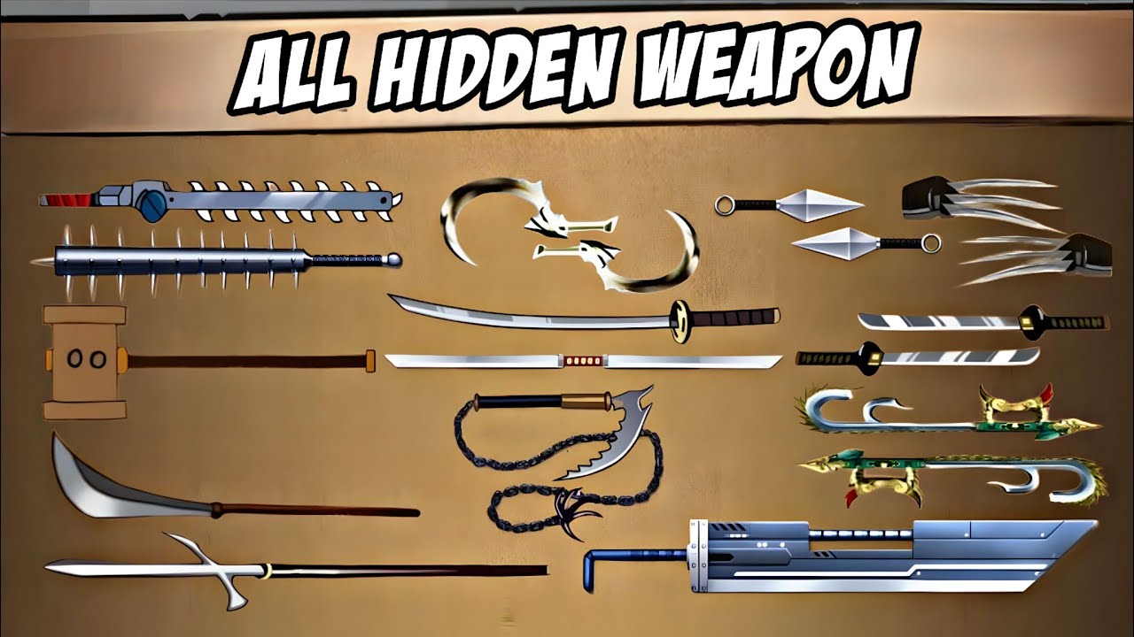 All Hiden Weapon - Shadow Fight 2