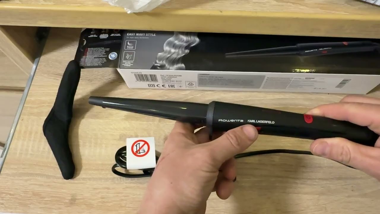 Обзор конусной плойки Rowenta Karl Lagerfeld