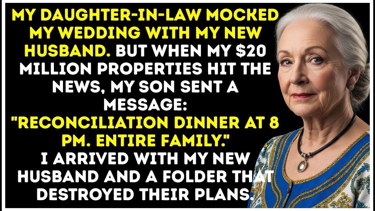 My Daughter-In-Law Mocked My Wedding. But When My $20M Fortune Hit The News, My Son Came For Me