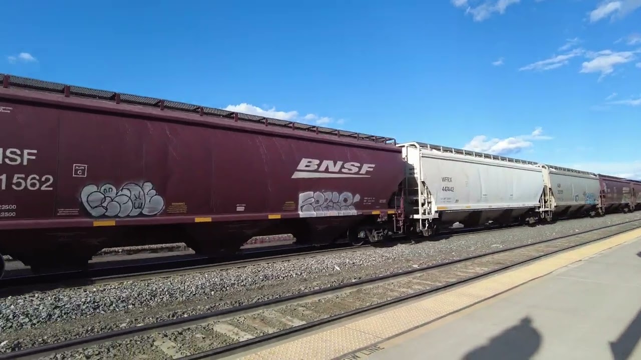 BNSF Freight Train (4K) - Whitefish, Montana