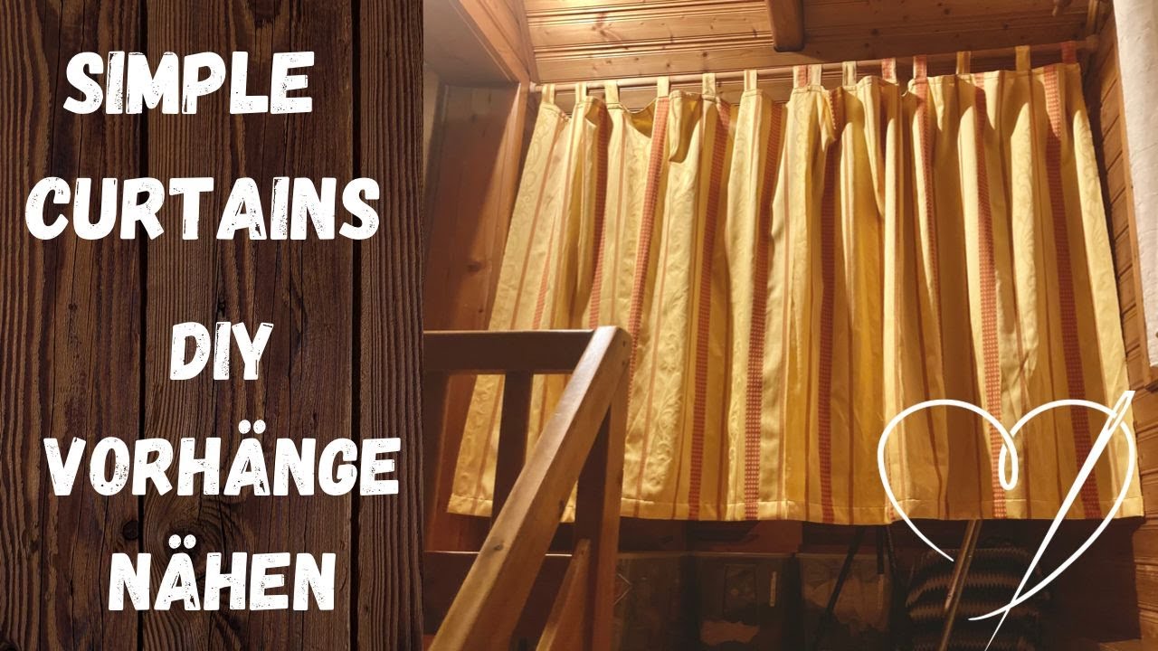 DIY Vorhänge nähen / How to make simple curtains