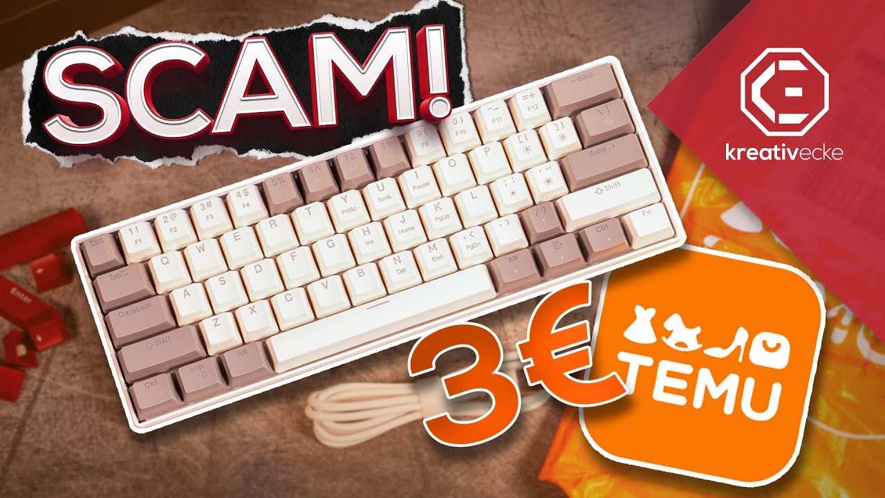 3 EURO TASTATUR auf TEMU bestellt! Warum TEMU ein absoluter SCAM ist.