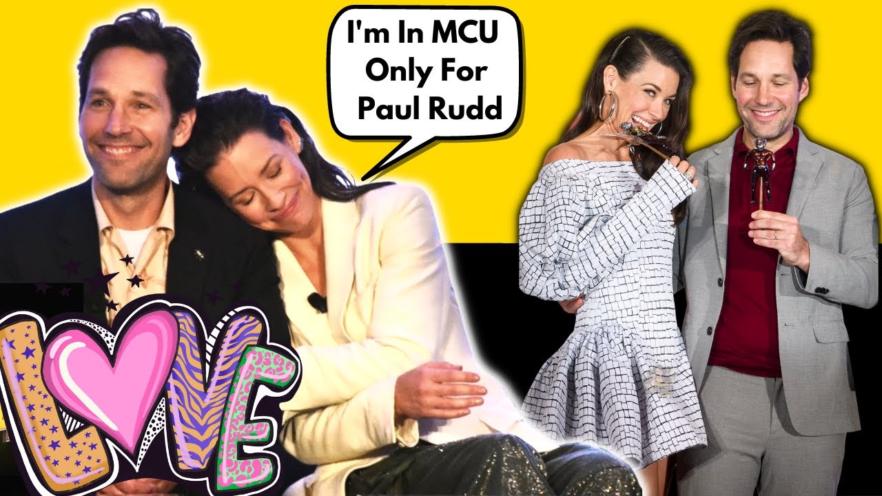Paul Rudd and Evangeline Lilly Flirting With Each Other
