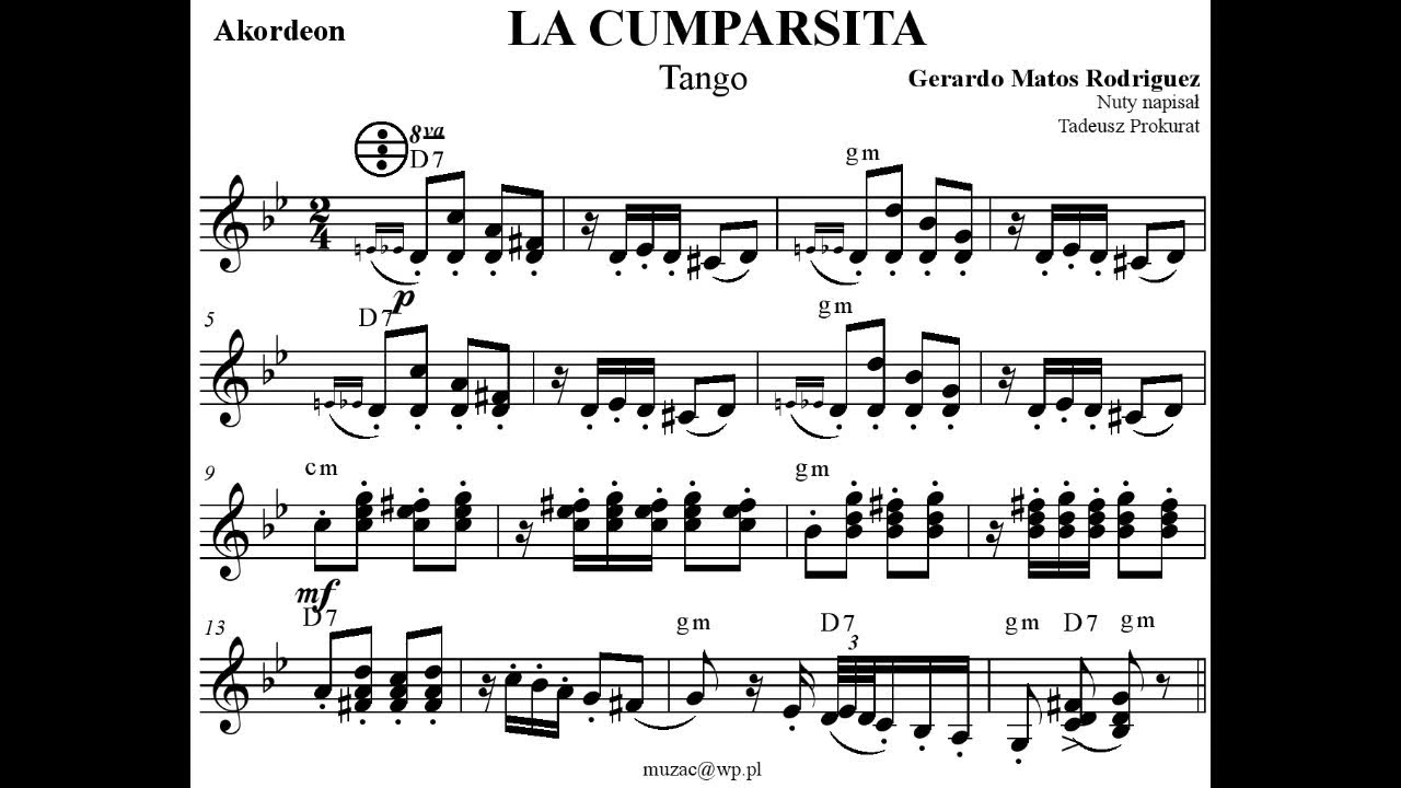 La Cumparsita - Gerardo Matos Rodriguez (Akordeon - Nuty)