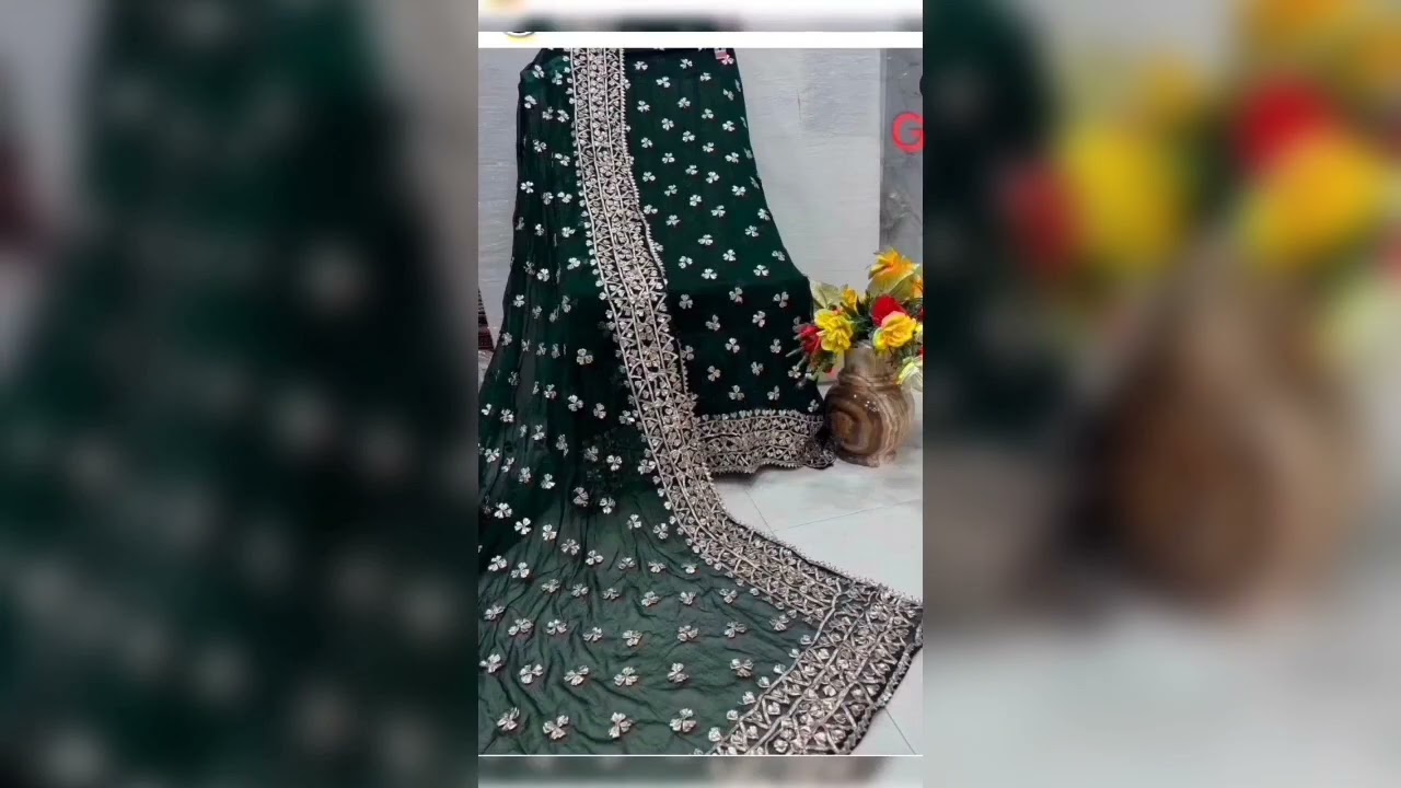 Karachi hand gota work pure shiffon top dupatta santoon bottom premium quality By Sunheri fashion 🙏🎉