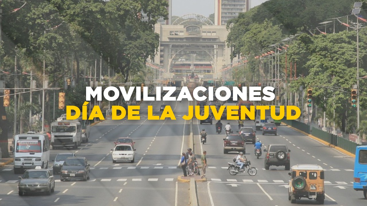 Venezuela se moviliza por el Día de la Juventud