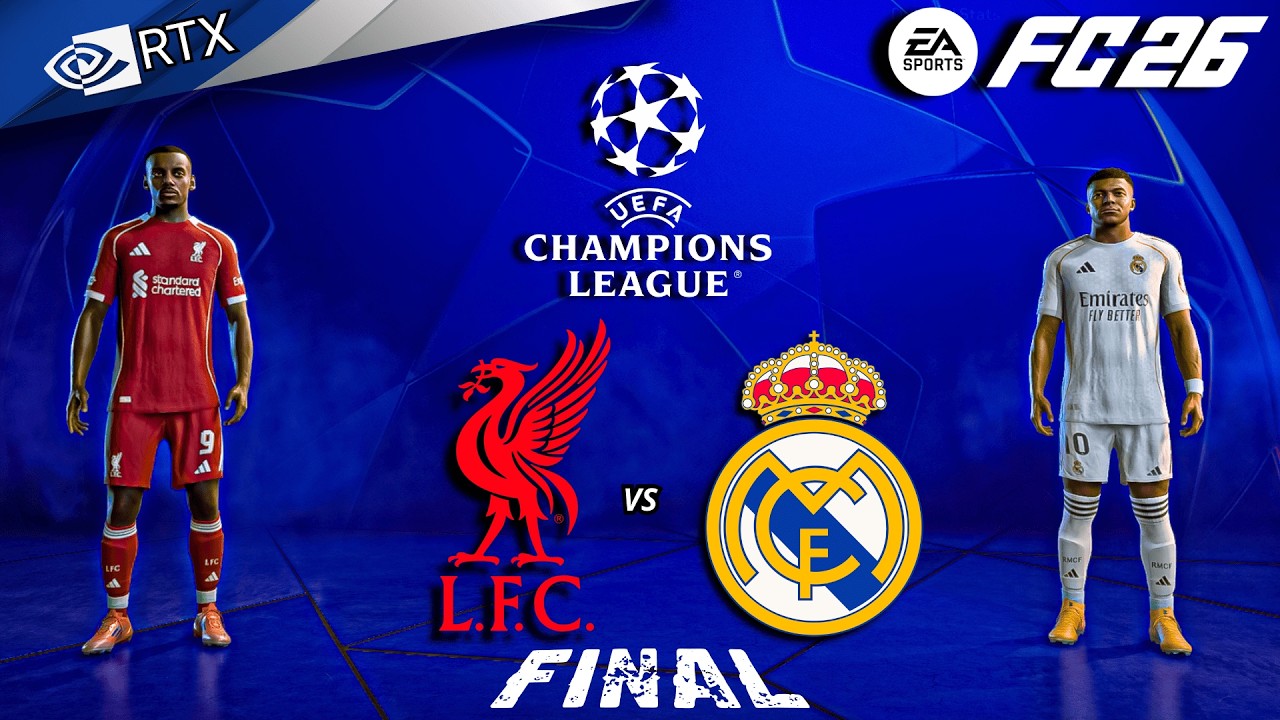 FC 26 - Liverpool vs Real Madrid Ft. Salah, Vini Jr | Champions League Final Full Match | PC™ [4K60]