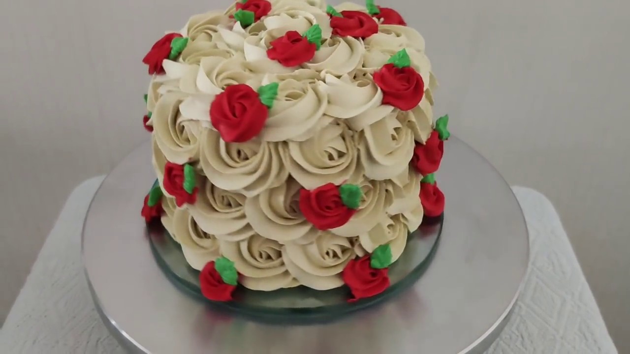 DECORAÇÃO PARA INICIANTE | BOLO ROSETAS | LORENA GONTIJO