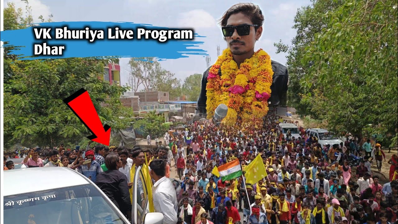 VK Bhuriya Live Program Dhar 1 Lakh Public Aai Program Me