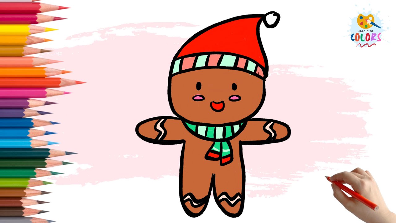 Let's draw A ginger bread man
