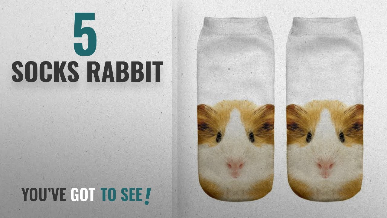 Top 10 Socks Rabbit [2018]: Girls Boys Women's Men's Socks Funky Full Print Low Ankle Jogging