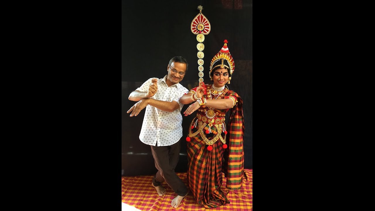 Yakshagana make up and costume for female role - 