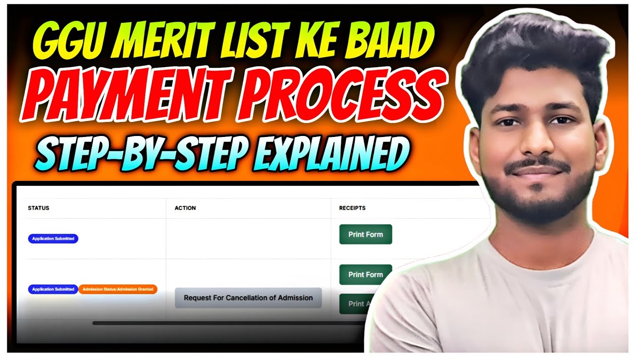 🔴How to make payment after GGU merit list? | Step-by-Step Admission Process 2025 ✅