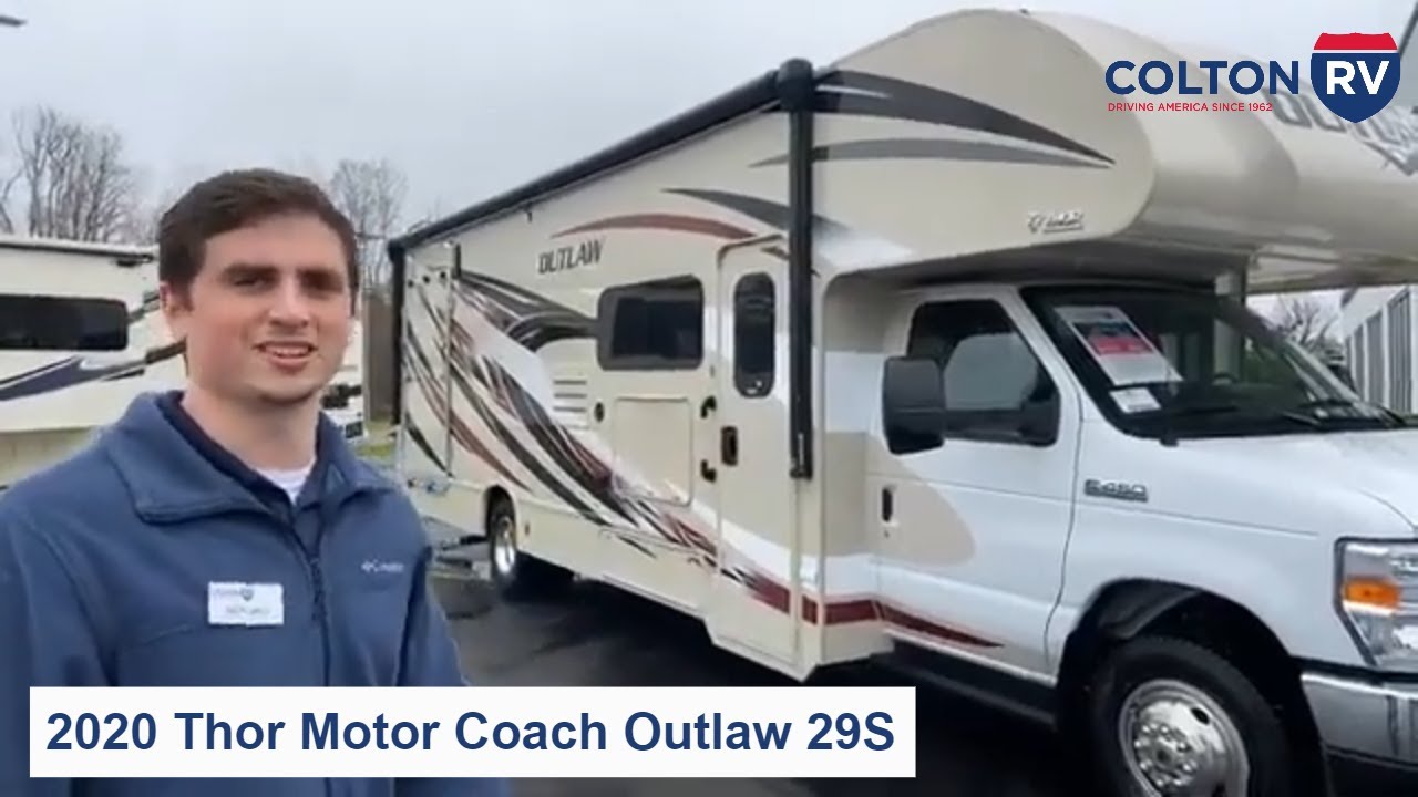 2020 Thor Motor Coach Outlaw 29S Class C Toy Hauler Walkthrough Review and Test Drive