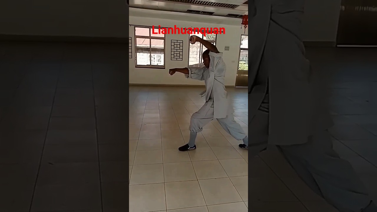 shaolin lian huanquan by a Kenyan student, Shaolin temple Africa Zambia