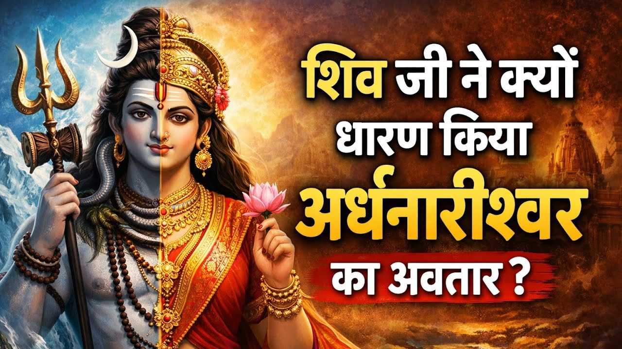 शिव जी ने क्यों धारण किया अर्धनारीश्वर अवतार #hindistorie #bhaktivibes #bhaktikahani #viralvideo 🙏👌👌