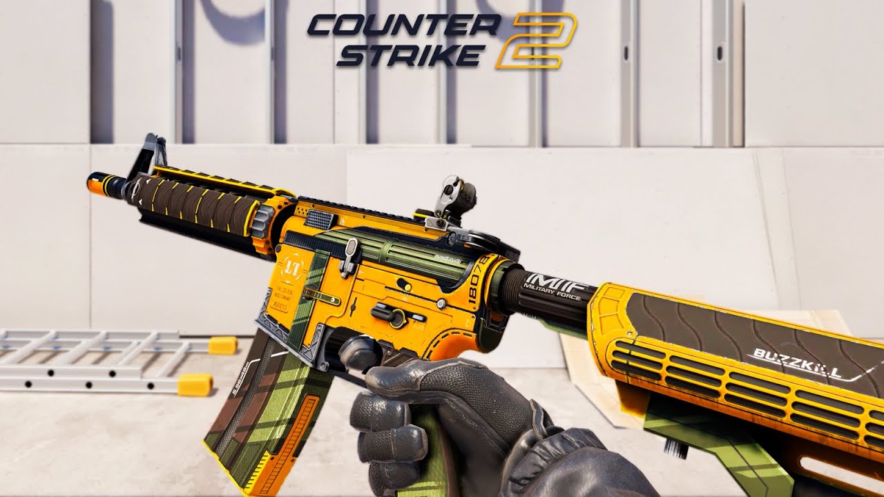 CS2 M4A4 | Buzz Kill - Skin showcase all floats [4K60FPS]