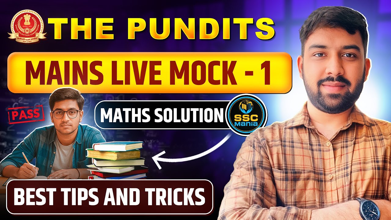 THE PUNDITS MAINS MOCK - 01 for SSC CGL 2025🔥 By SSC Mania @THE PUNDITS