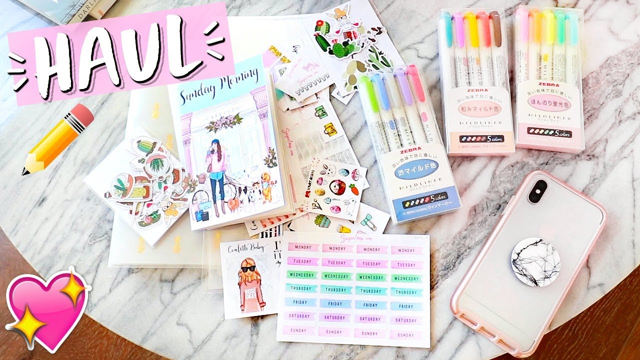 Stationery Haul!! Planner Stickers, Highlighters, and More!