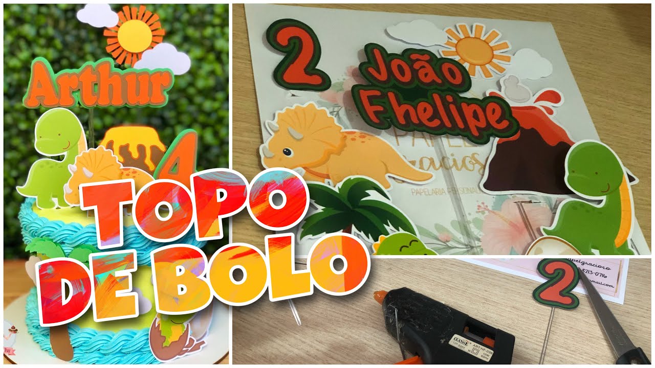 COMO EU FAÇO TOPO DE BOLO PERSONALIZADO PARA VENDER - Topo de bolo simples | Tesourete