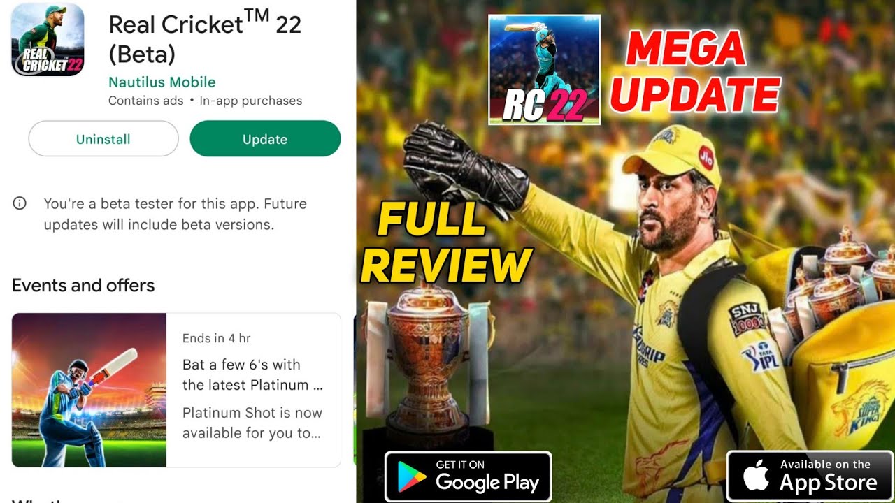 REAL CRICKET&trade;22 : MEGA UPDATE | Full Review | Rc22 New  Update