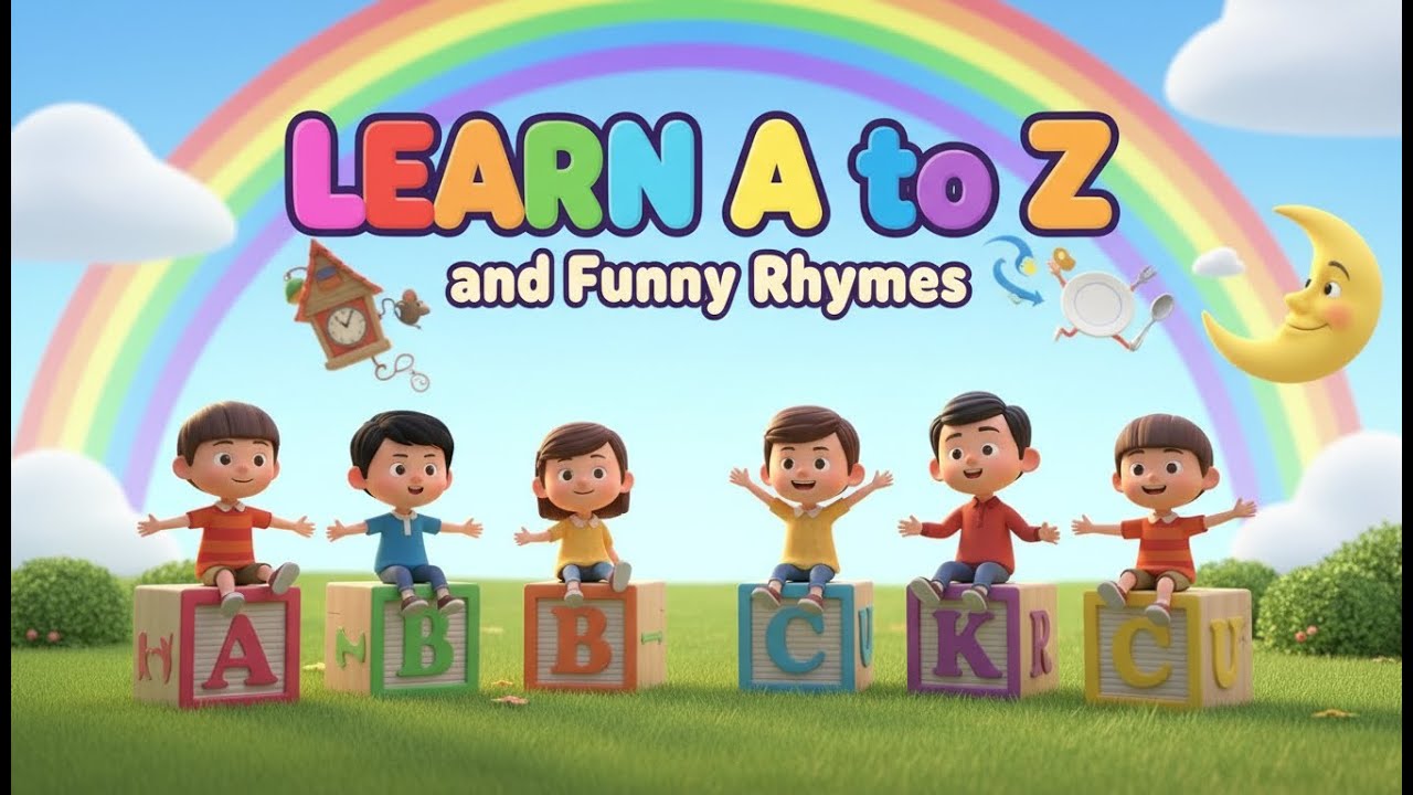 শিখি A থেকে Z ও মজার ছড়া | ABC Learning Song Bangla | Kids Cartoon Educational Video