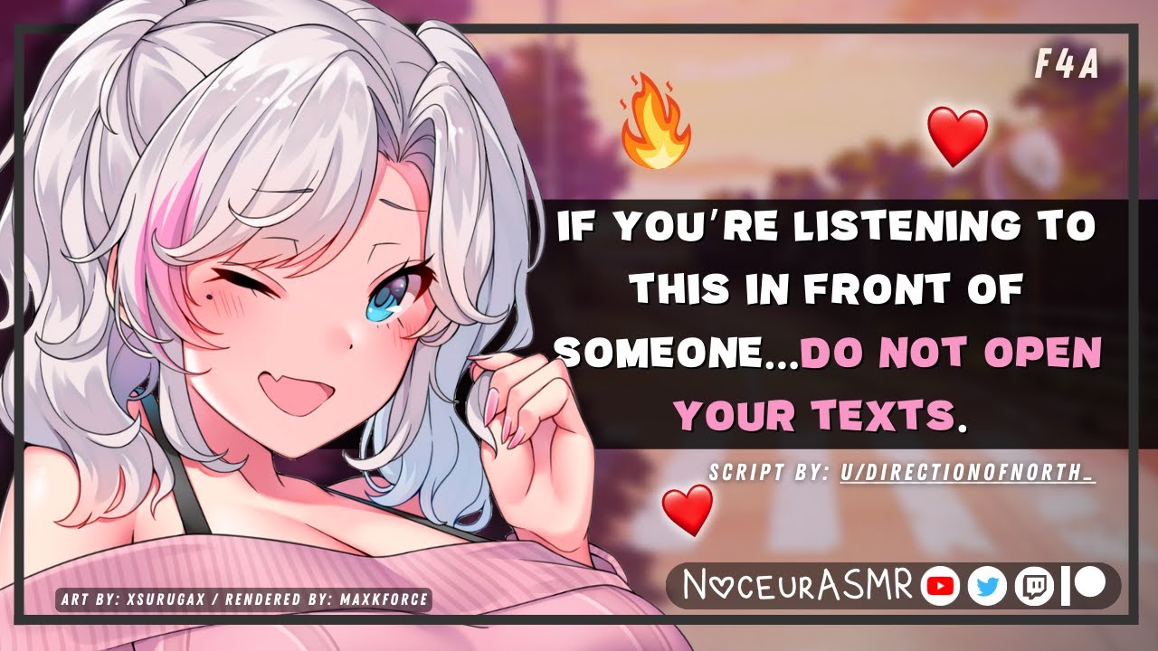 🎧 (𝙨𝙥𝙞𝙘𝙮) If You're Listening To This In Front Of Someone, DO NOT OPEN YOUR TEXTS 🔥❤️ (Flirty) 【F4A】