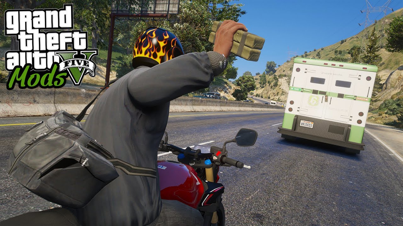 ROUBANDO TODOS OS CARRO FORTE! - GTA V MODS