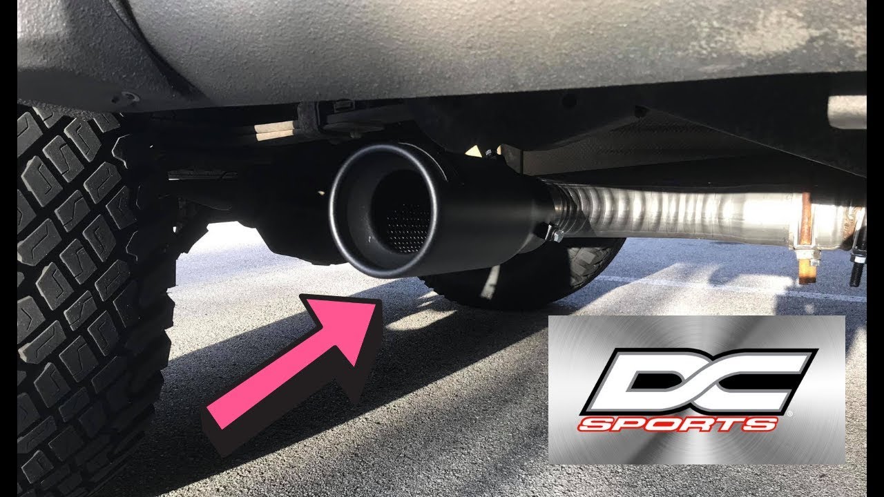 I Installed A 3.75 Inch DC Sports Black Muffler Tip On My Side Exhaust (Ford F150)