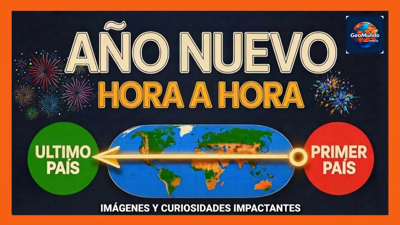El Primer y Último país en recibir el AÑO NUEVO: Un viaje por el mundo (hora a hora)