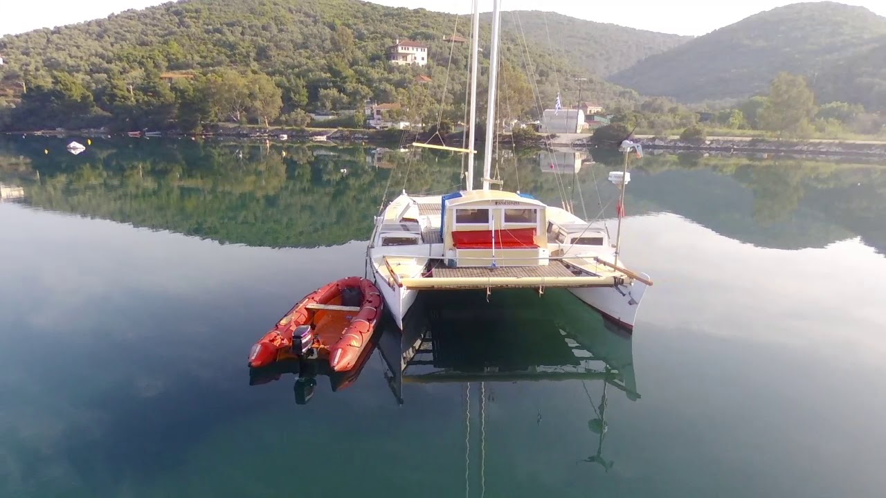 Wharram Tiki38 Catamaran Renovation | Tikimata Boat Tour (Greece)