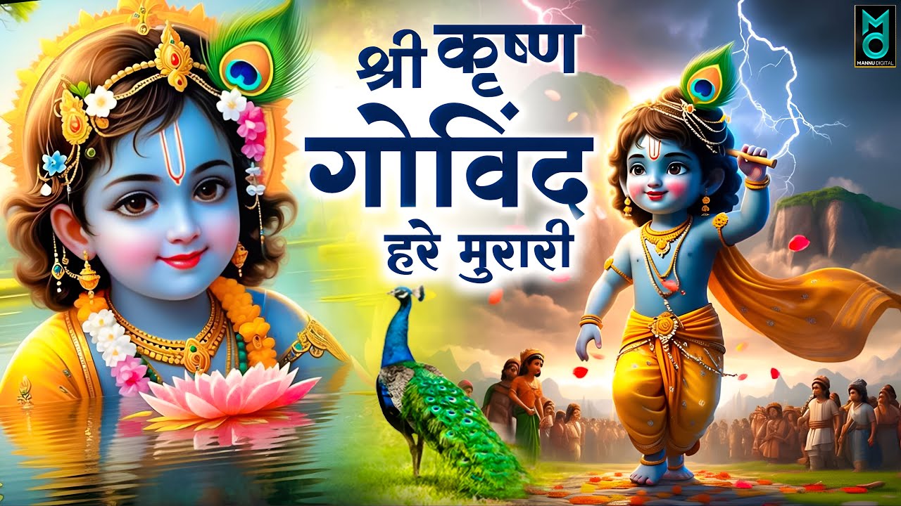 Shri Krishna Govind Hare Murari ~ श्री कृष्ण गोविंद हरे मुरारी ~ Krishna Bhajans Song 2025