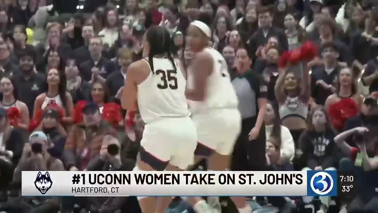 No. 1 UConn takes on St. John's in Hartford tonight