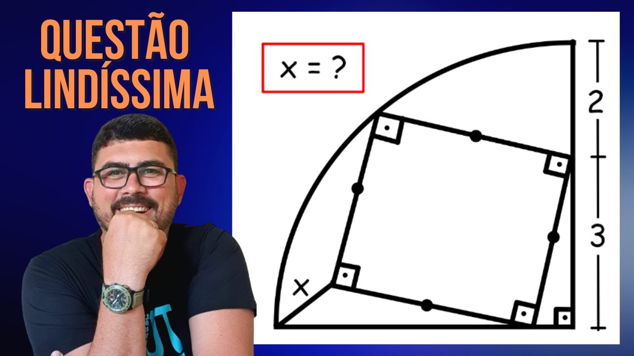 MUITOS CONCEITOS NUMA QUESTÃO SÓ/GEOMETRIA PLANA/LEI DOS COSSENOS/COS(A+B)/TEOREMA DE PITÁGORAS