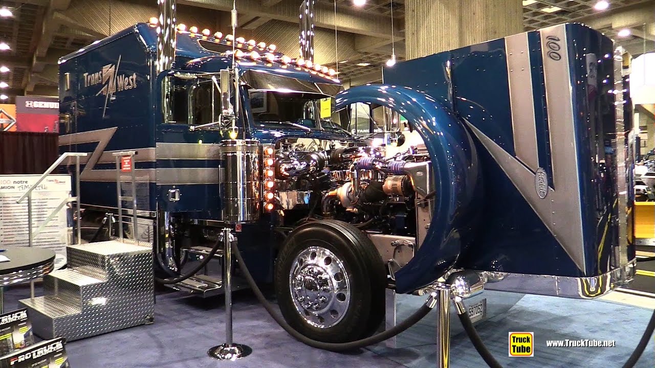 1995 Peterbuilt 379 Amiral Custom Truck by Trans West - Walkaround - 2015 Expocam Montreal