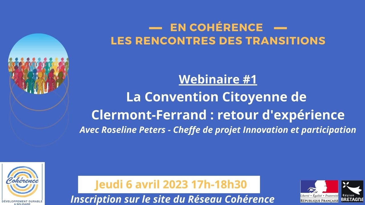 Webinaire #1 - La Convention Citoyenne de Clermont-Ferrand : retour d'expérience