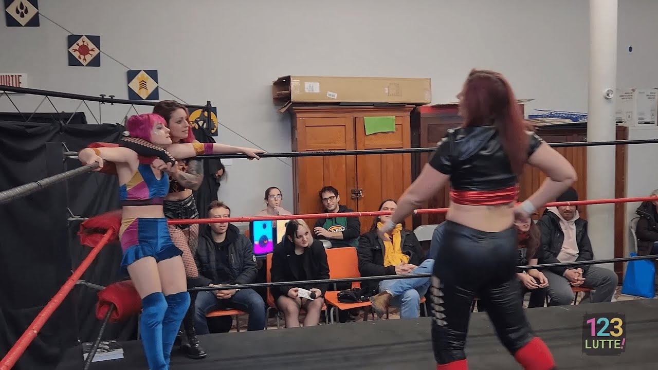 123 Lutte Melanie Havok & Jessika Black vs Eva Barnes & Leah Sparks