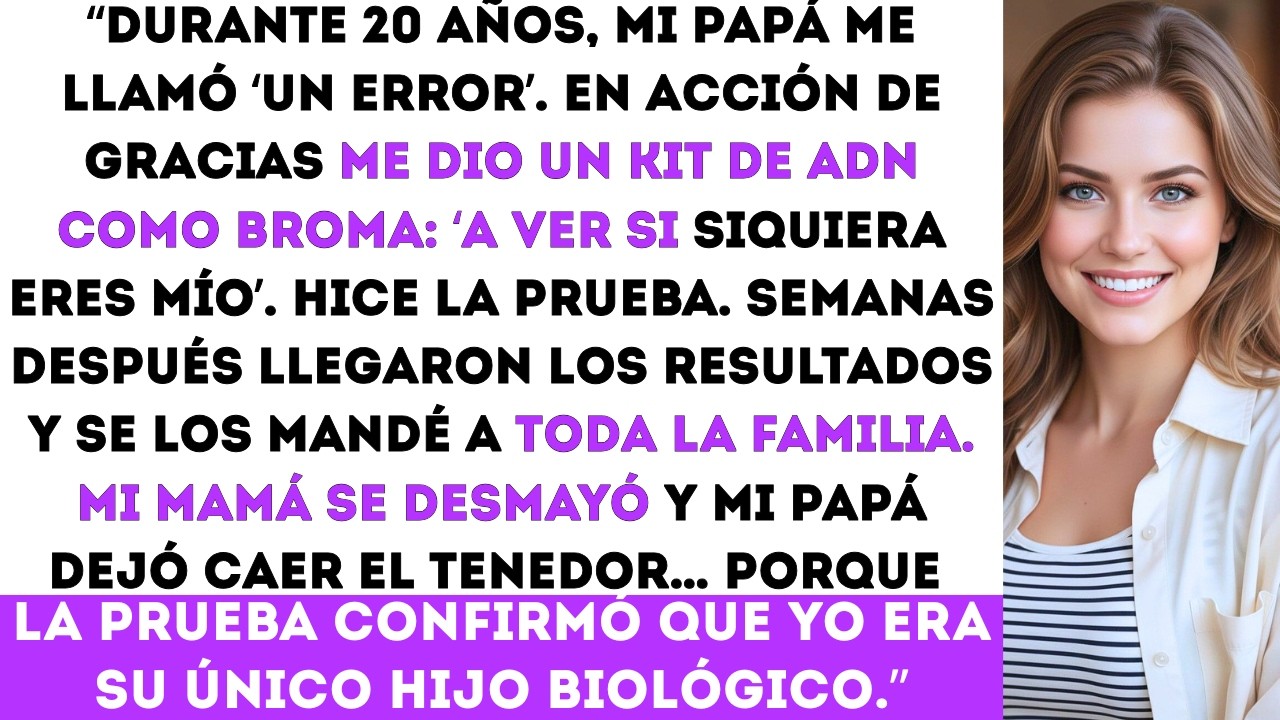 “Mi papá me dio un kit de ADN como broma en Acción de Gracias… pero dejó de reírse cuando salieron..