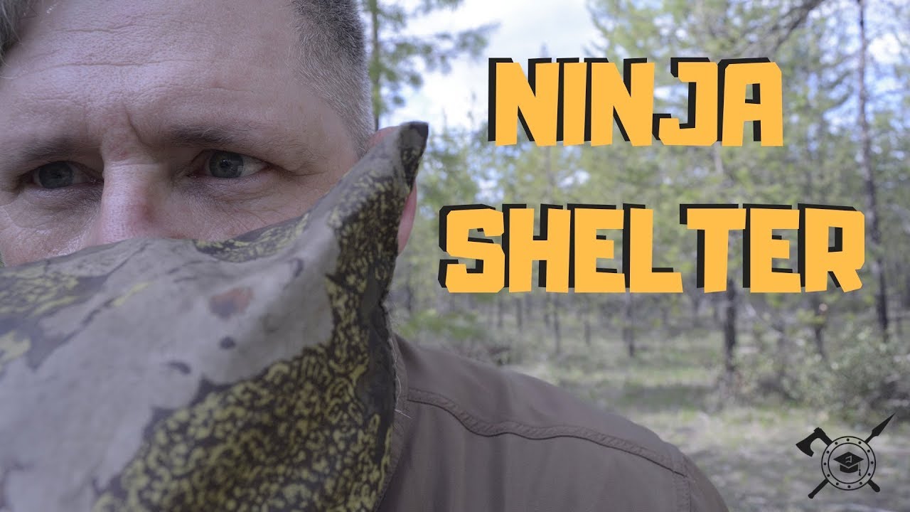 Emergency NINJA CAMPING shelter | Stealth camping like a wilderness boss