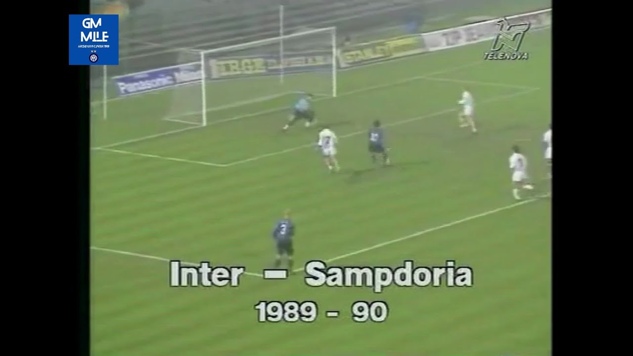 1989-90 (Supercoppa - 29-11-1989) INTER-Sampdoria 2-0 [Cucchi,Serena] HLTS Telenova