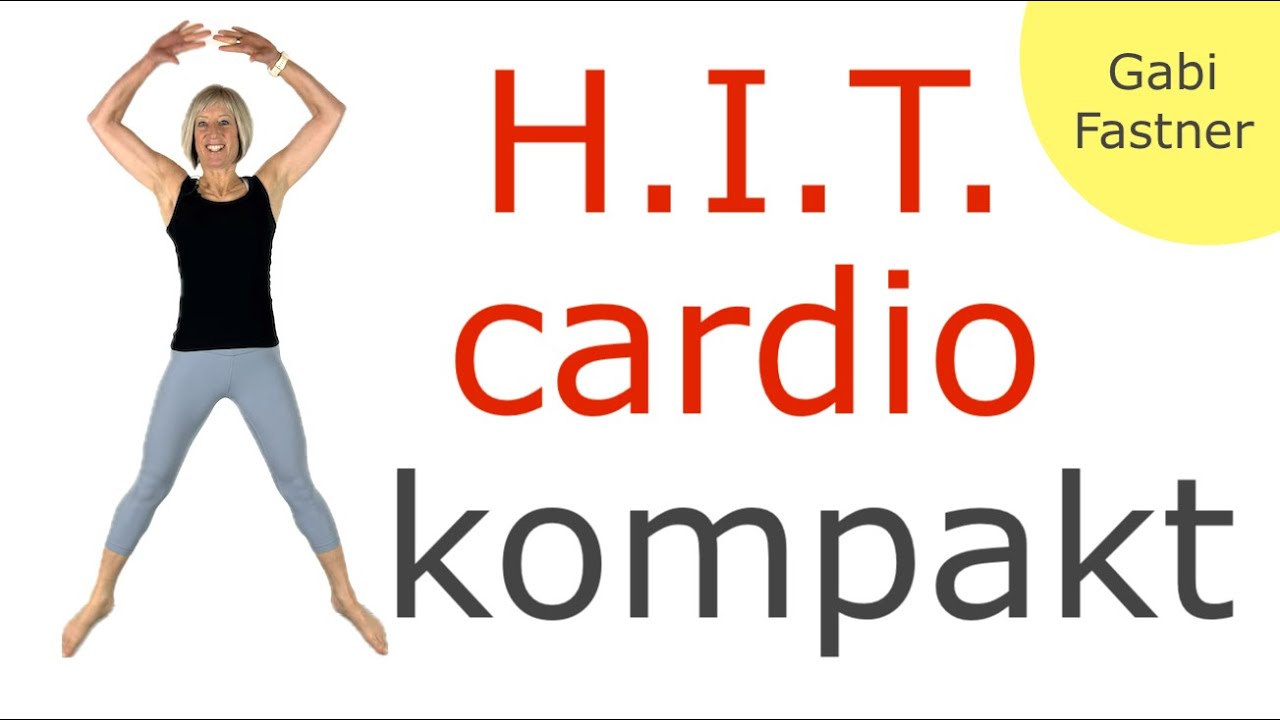 ❗️18 min. HIT cardio kompakt | 10 mal 30 sek. high impact - 30 sek. aktive Pause, im Stehen